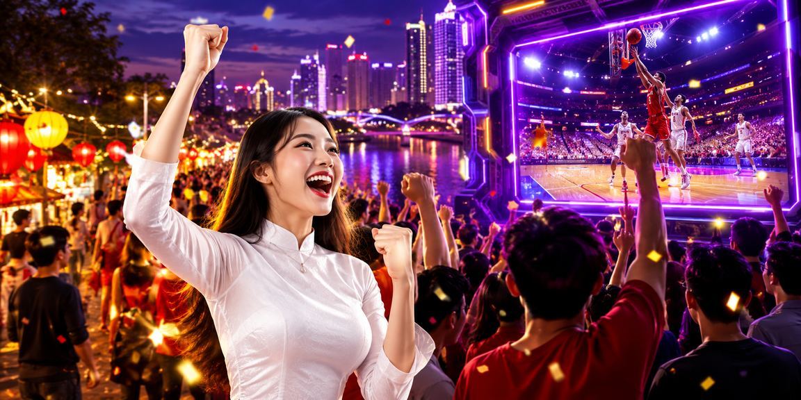 Người chơi cá cược bóng rổ tại Hà Nội với áo dài truyền thống